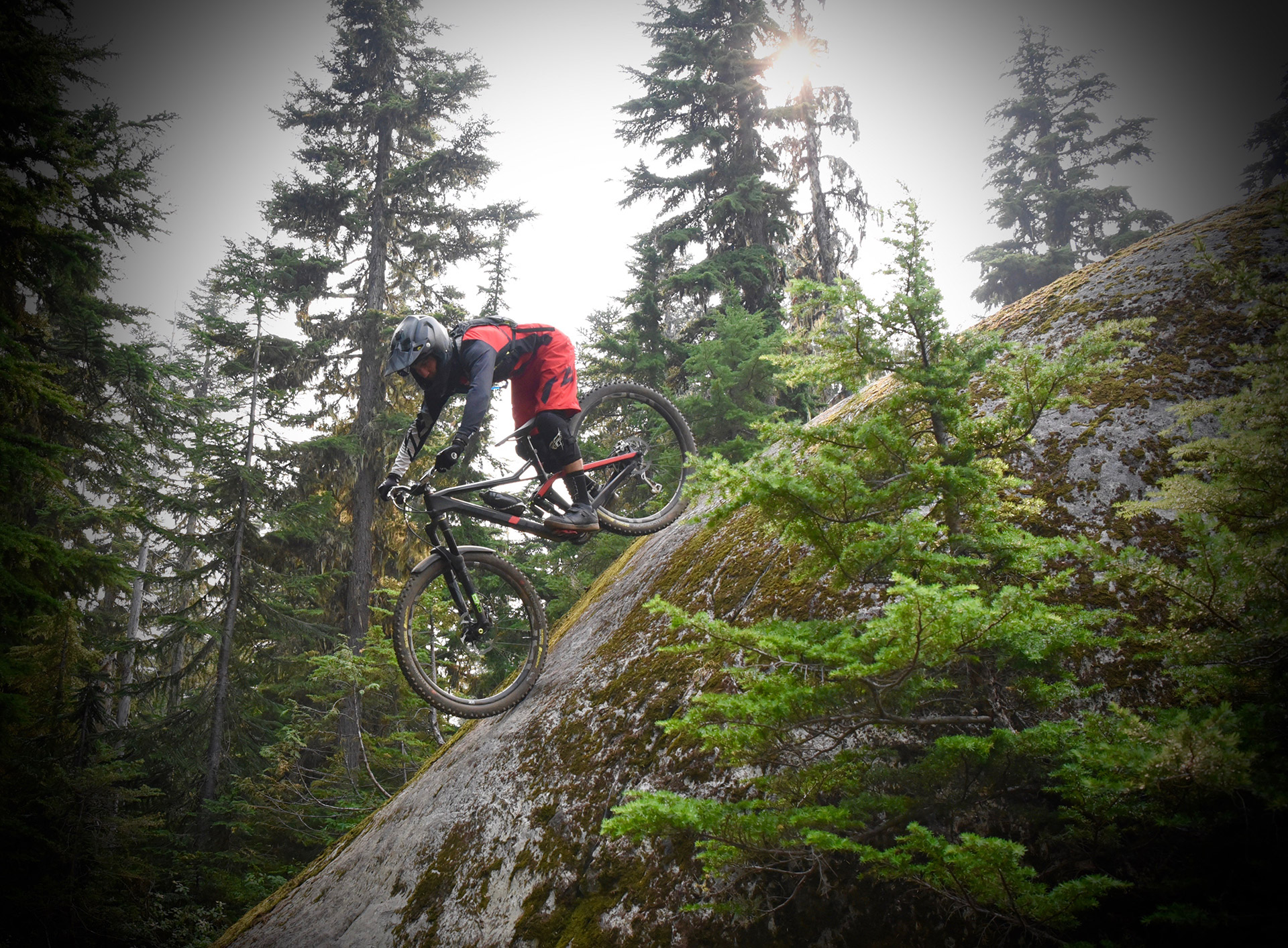 A Whistler il n'y a pas que la pente qui est raide. Les rochers aussi !