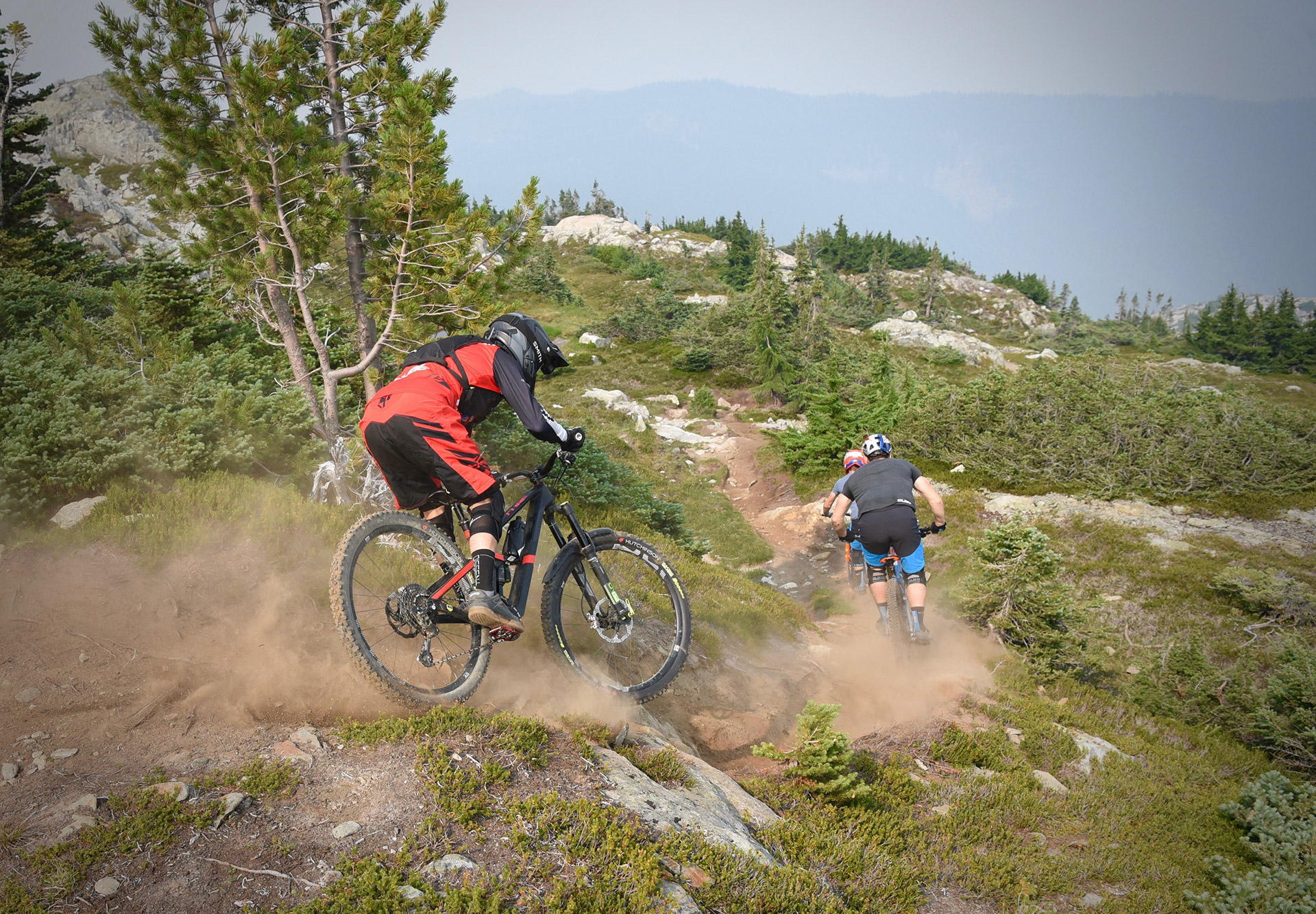 Aussi technique que ludique, les trails de Whistler conviennent parfaitement à notre Cube Stereo 150.