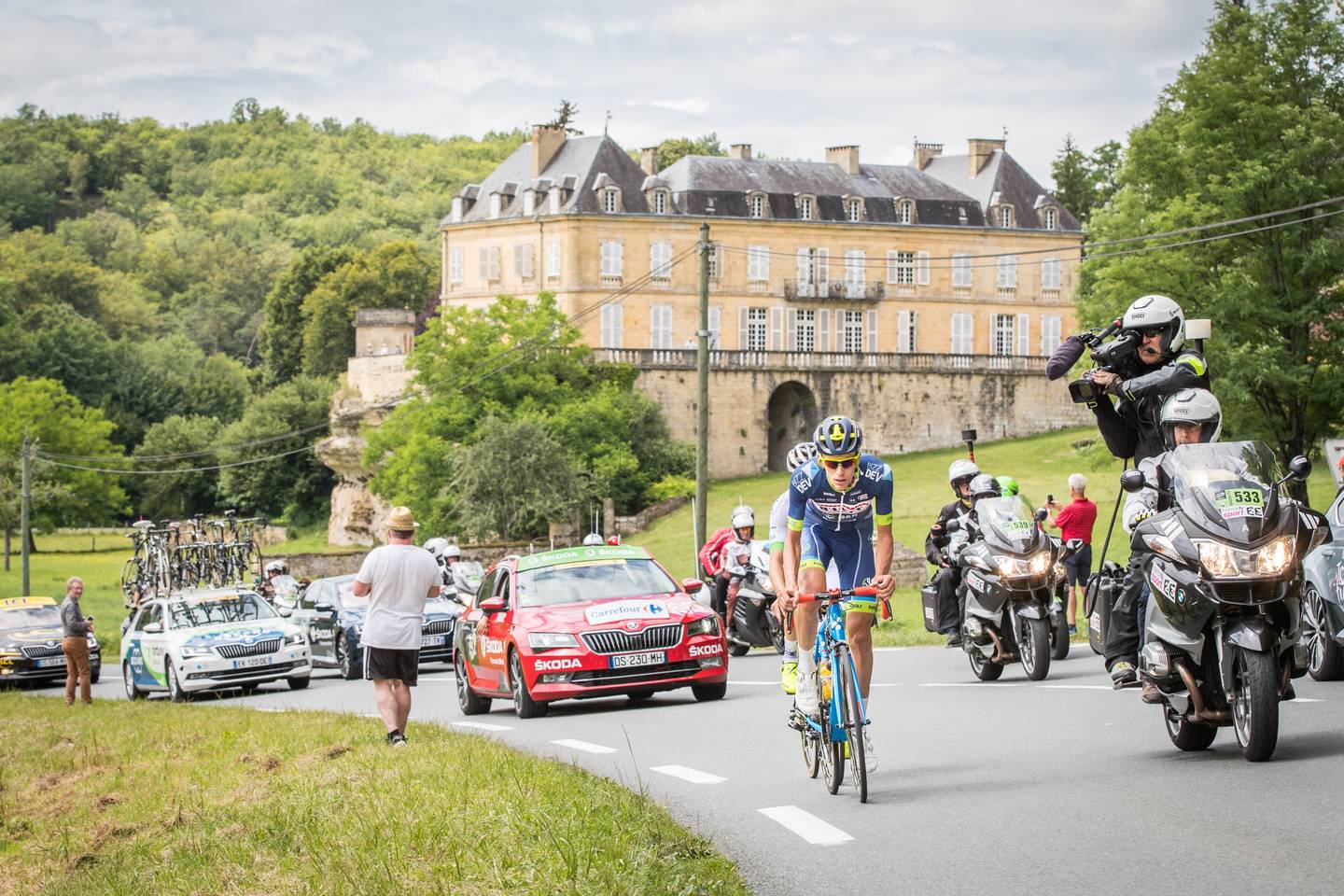 Deuxième étape en tête du Tour de France pour Yoann Offredo au guidon de son Cube Litening C:68. © Leon Van Bon