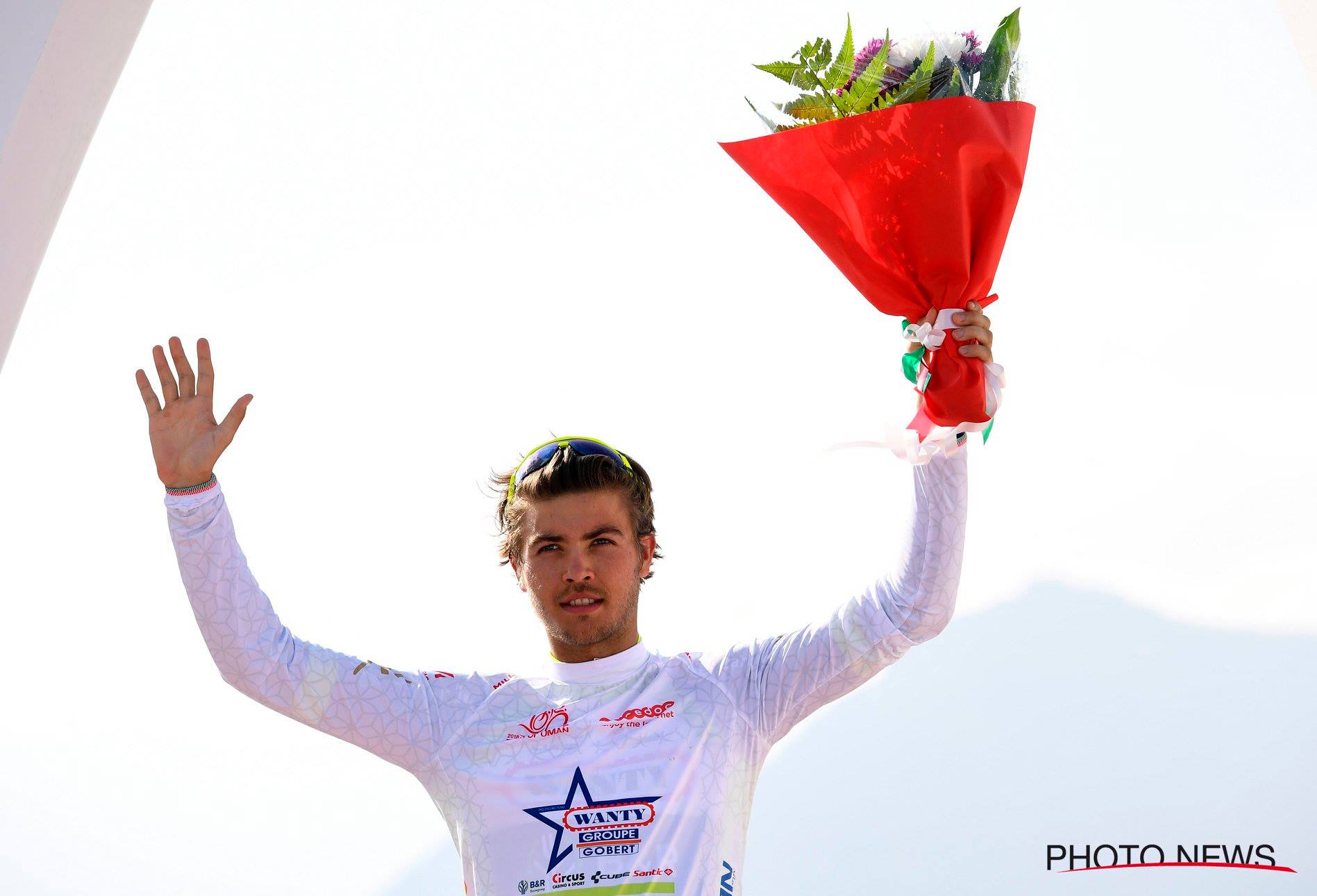 Odd Eiking s'empare du maillot Blanc de meilleur Jeune dès la 3ème étape du Tour d'Oman. © Photo News