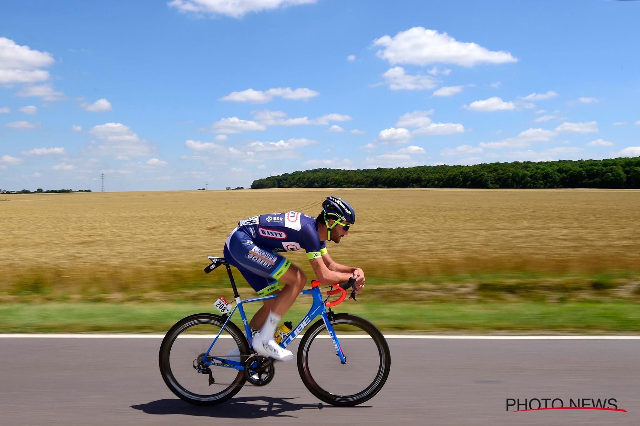 Guillaume Van Keirsbulck seul contre tous au guidon de son Cube Litening C:68.