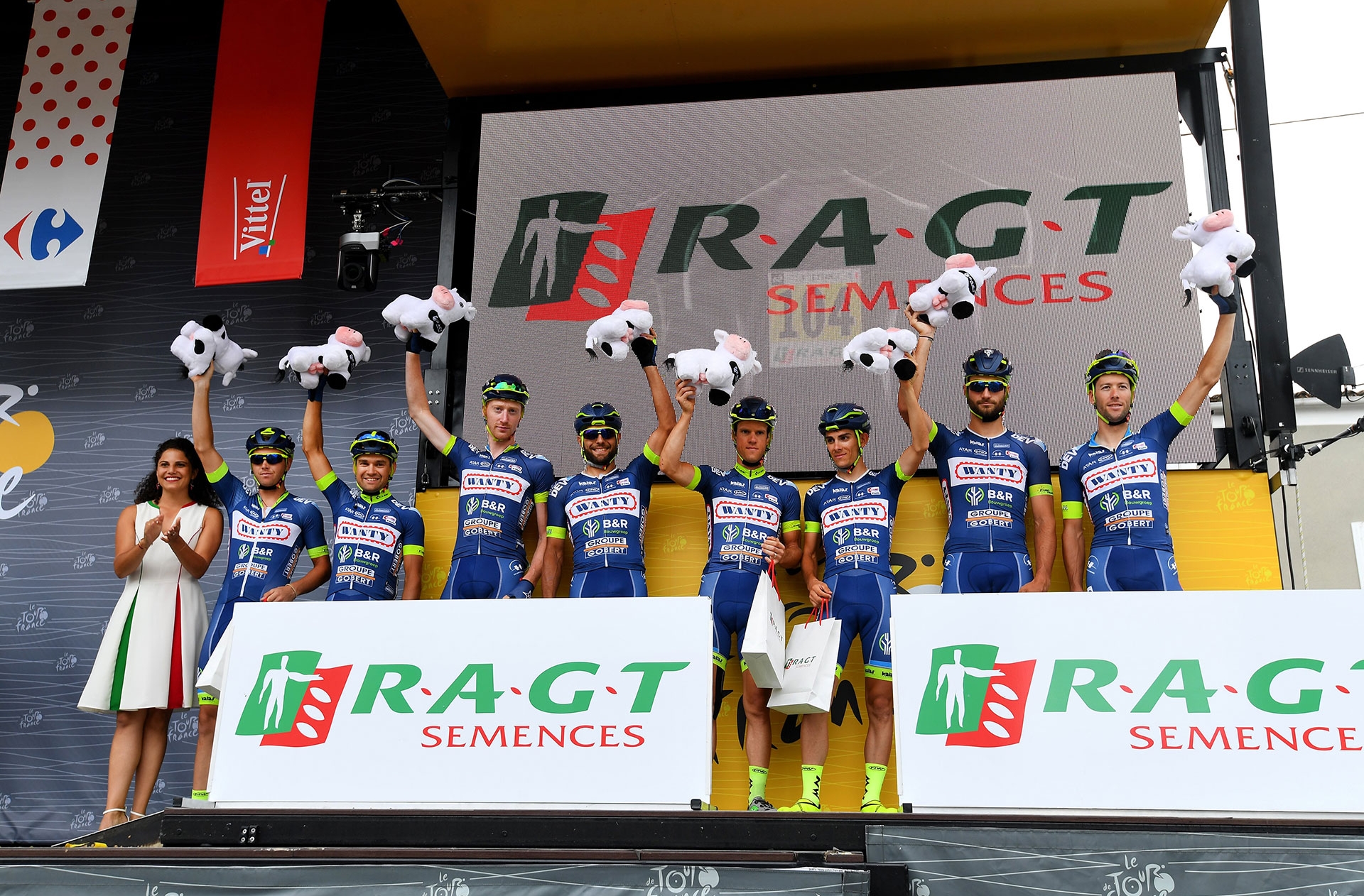 Les coureurs de la Wanty-Groupe Gobert ont fait preuve d'une combativité sans faille sur le Tour de France 2017.