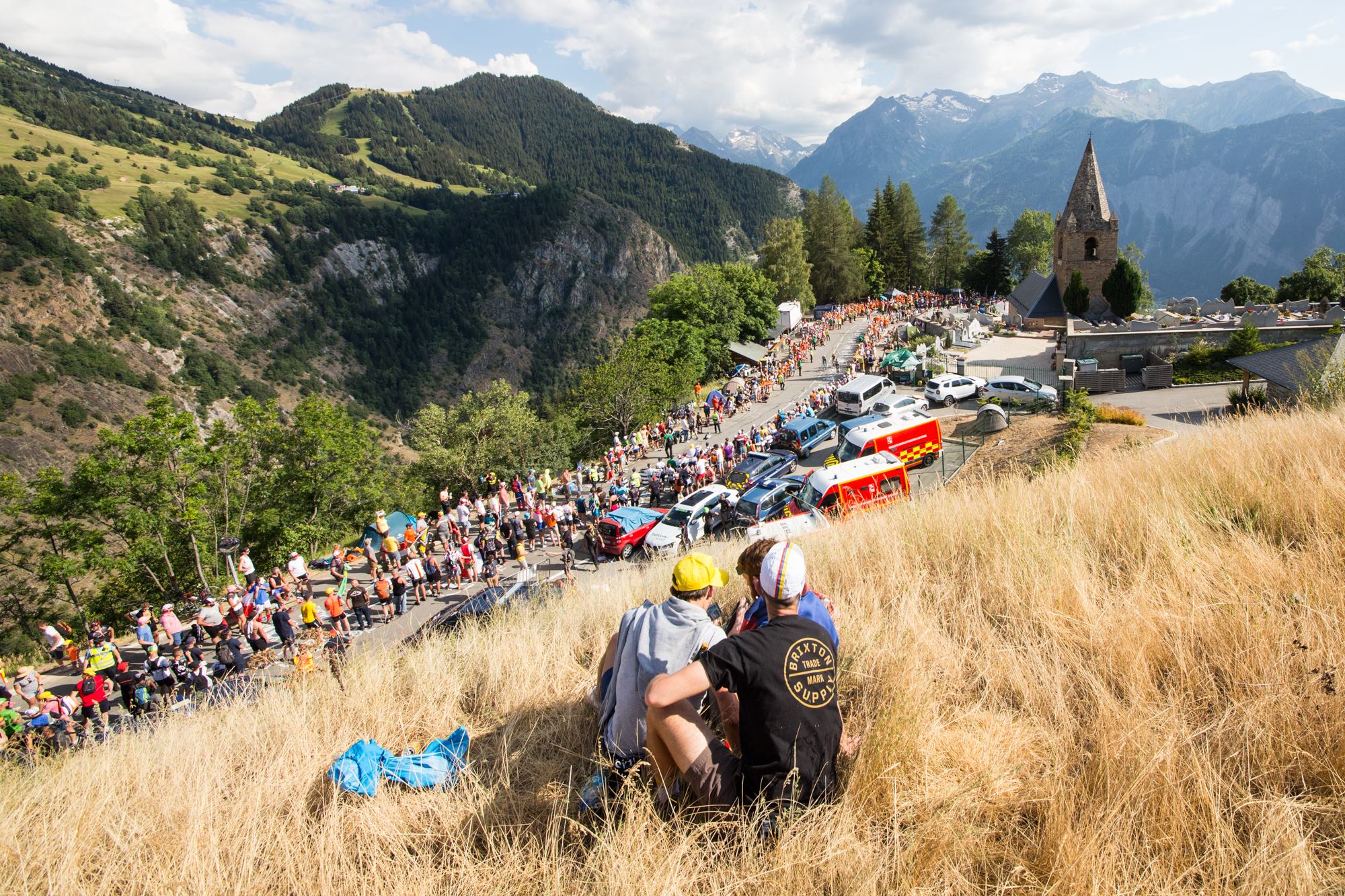 Le public était une nouvelle fois au rendez-vous dans le grimpée de l'Alpe d'Huez.