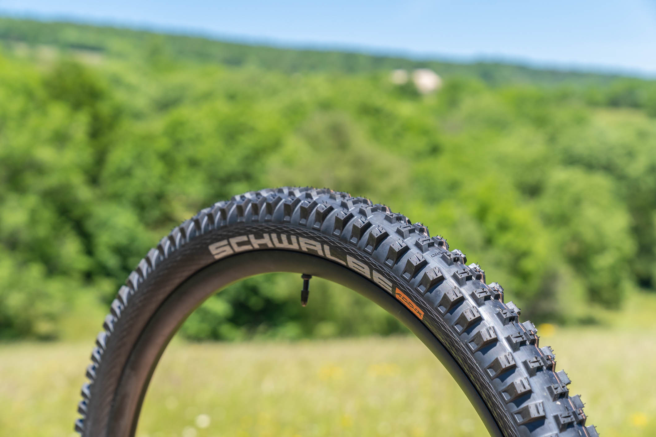 Schwalbe Big Betty : crampons larges et transversaux pour un freinage optimal.